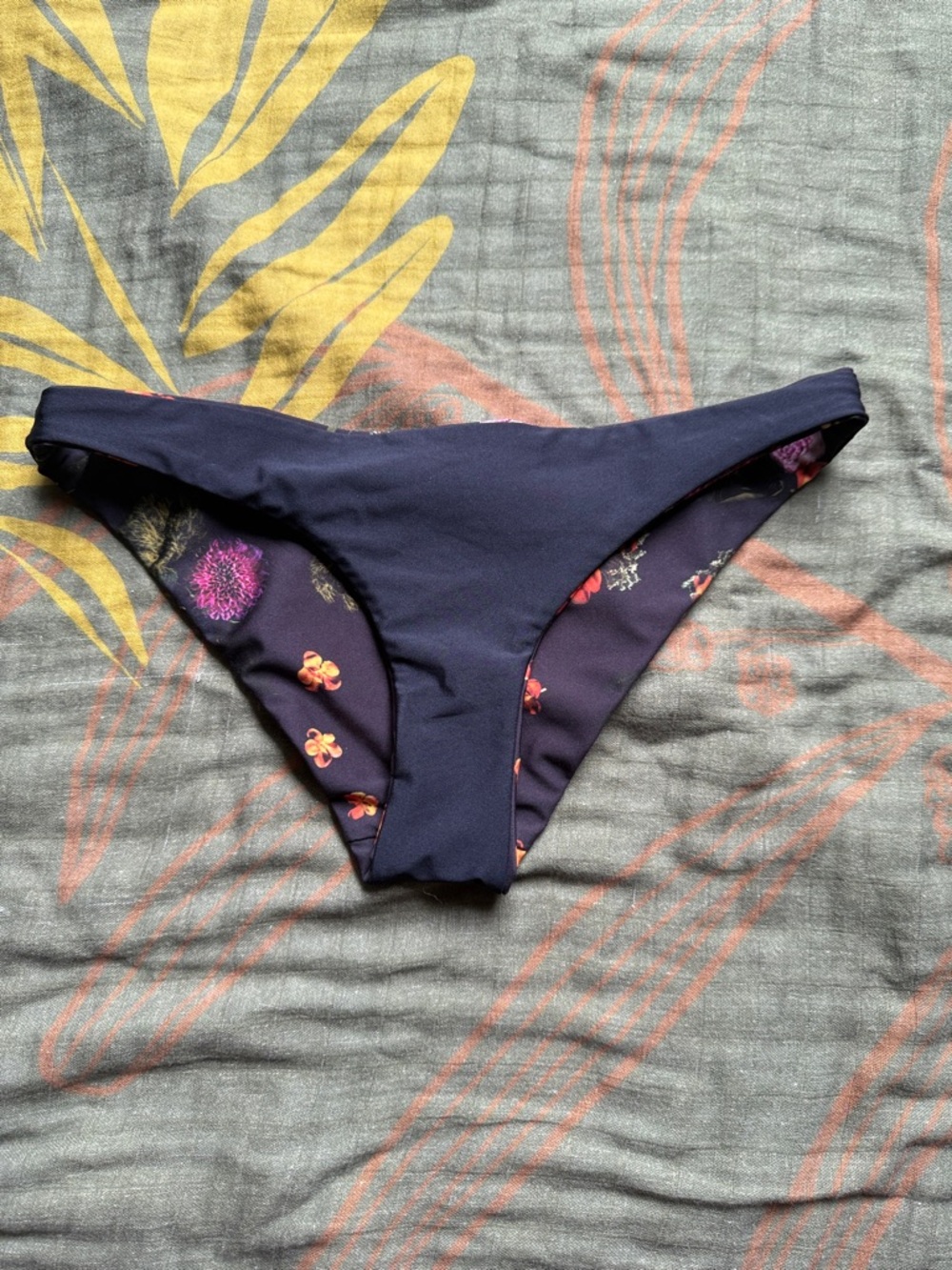Hurley Black Floral Bikini Bottoms